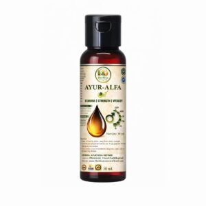 Herbixa Ayur-Alfa Herbal Massage Oil – Natural Stamina, Strength & Vitality Support for Men (30ml)